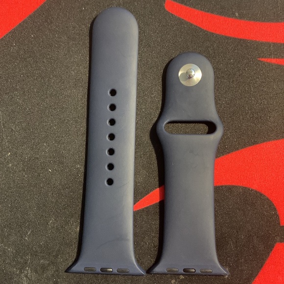 OEM Apple Watch Sport Bands - Dark Blue 40mm & 44mm (S/M) - Picture 2 of 2